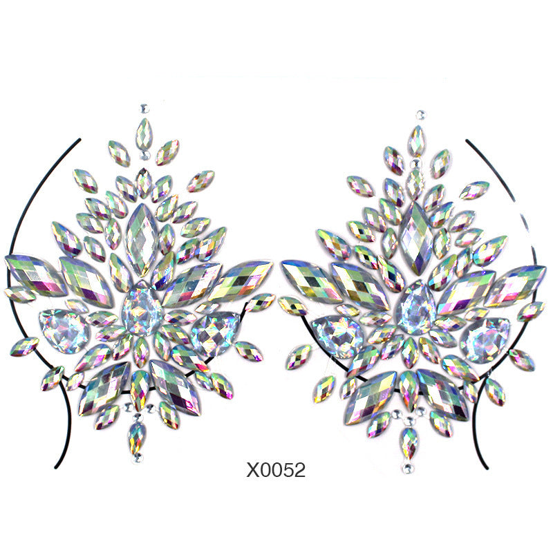 Women's Fashion Party Decoration Face Stickers 00906479 aa52 4f69 96d9 55f34aff8a00
