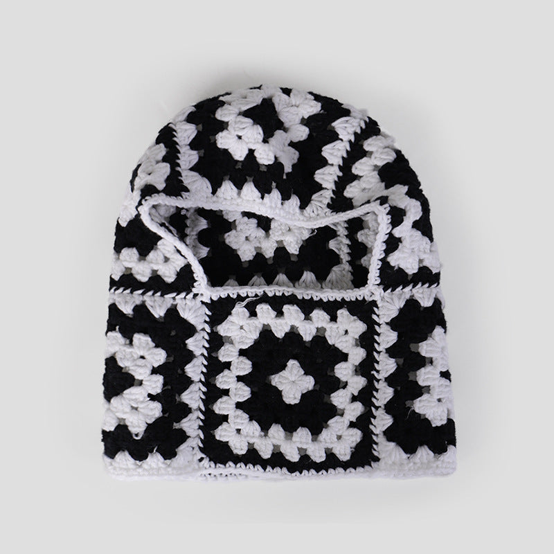 Handmade Wool Hook Autumn And Winter Warm Ear Protection Hooded 00caa035 595f 4a61 98e6 53c029467b7a