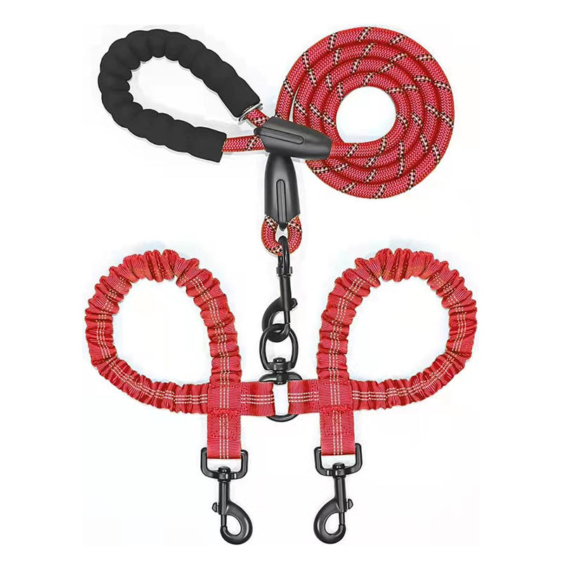 Polyester Pet Reflective One Drag Two Traction Rope 00d70508 f27c 4e5b 8cfe bc9449c5b4c2