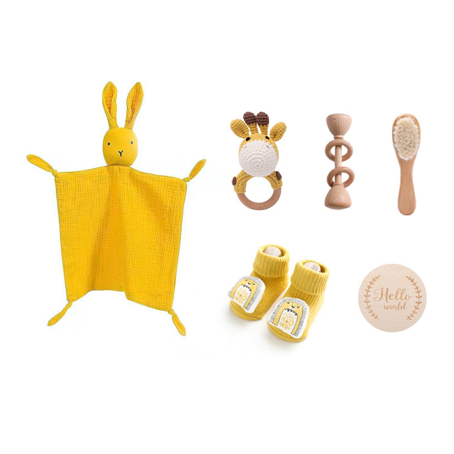 Infant Comfort Rattle Rabbit Bath Towel Gift Set 00f1a7ea a3d7 443c b65d 947622509595