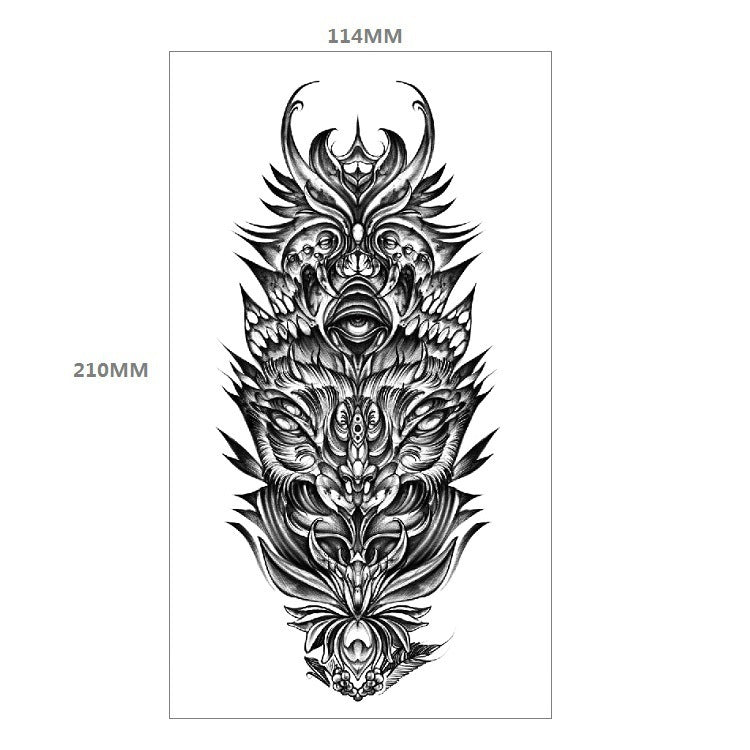 Animal Pattern Tiger Lion Half Arm Water Transfer Imitation Tattoo 011c7d00 3bf0 4691 aa2e 21144b874a1e