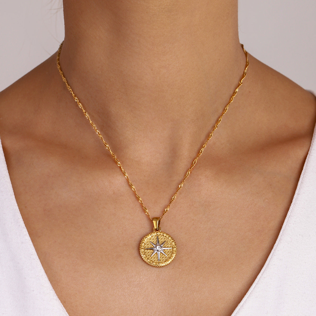 Parker Gold Star Pendant Necklace