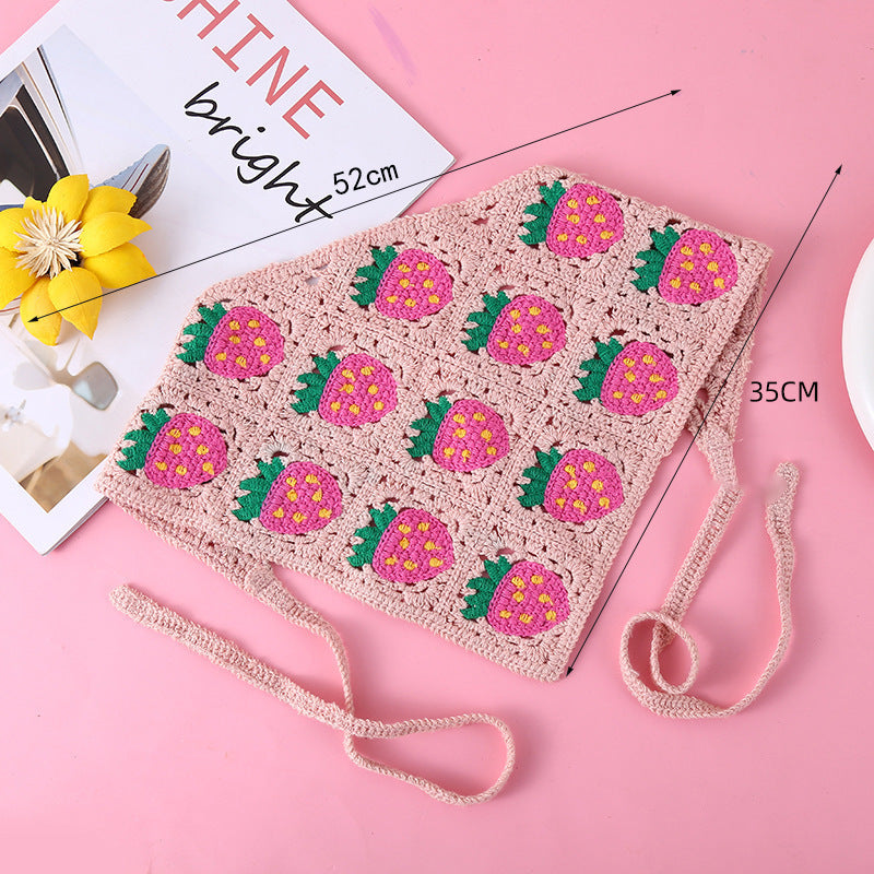 All-matching Triangular Binder Knitted Hair Band 01f43412 ab4f 4fe9 9006 146630049b65
