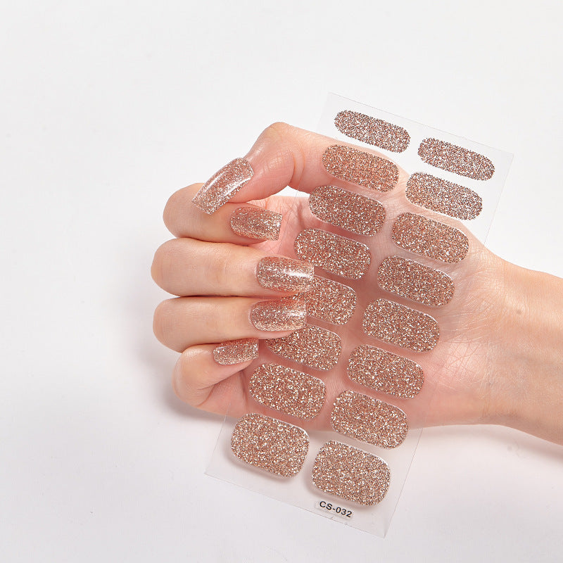 16 Small Stickers Gradient Glitter Nail Stickers - HD Wireless Product #5