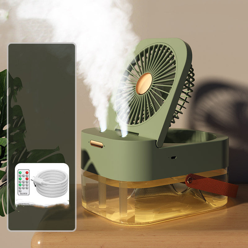 Humidifier Spray Fan Portable Fan Air Cooler Air Humidifier USB Mist Fan Desktop Fan With Night Light For Summer Home Applian