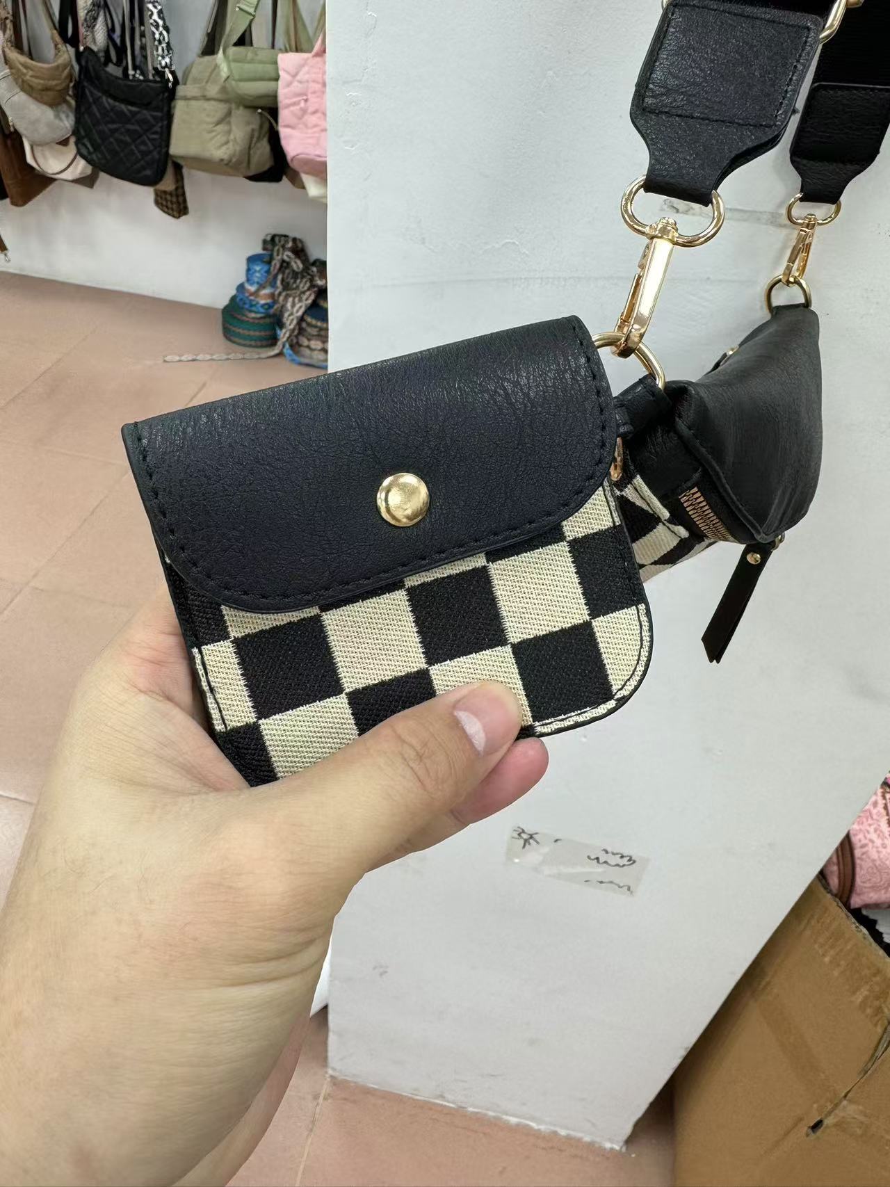 Plaid Waist Trendy All-match Messenger Bag