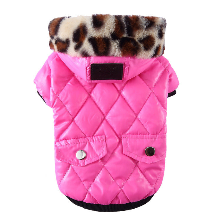 Cross-border pet supplies pet clothes dog clothes autumn and winter fur collar coat pet dog clothing 0324215e 5b60 4e6c 8d20