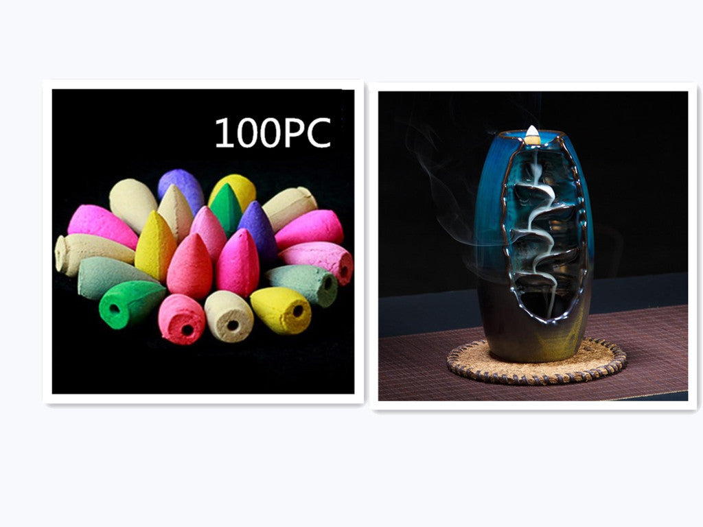 Multi-layers Ceramic Back flow Incense Burner 034adf76 b9e6 49c6 9a1e 60c6f8d68d18