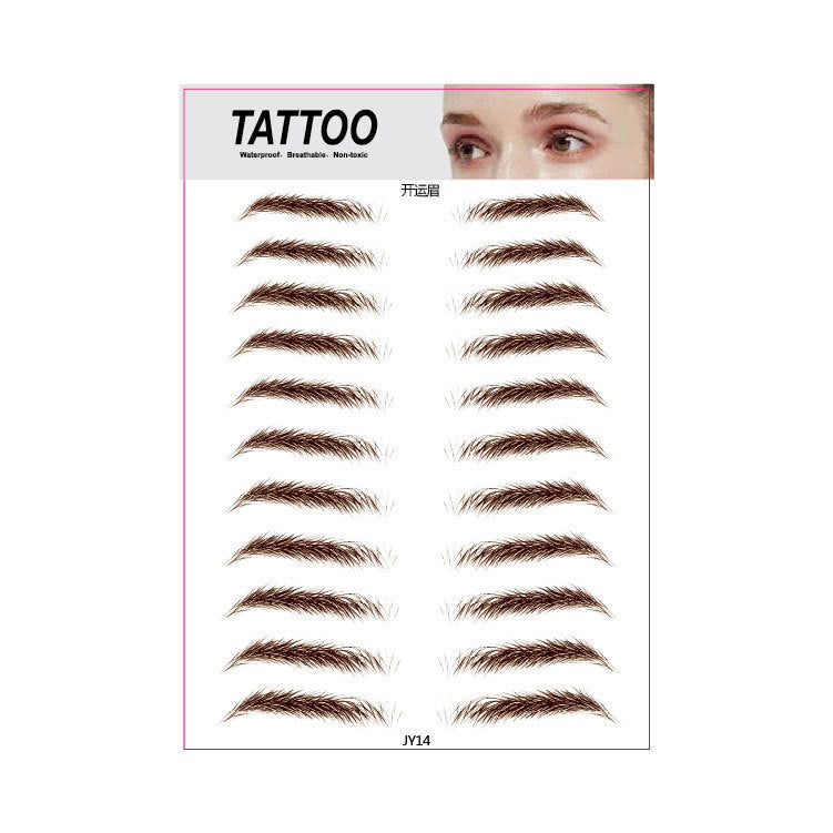 3D Waterproof Semi-permanent Eyebrow Stencil Stickers - HD Wireless Product #14