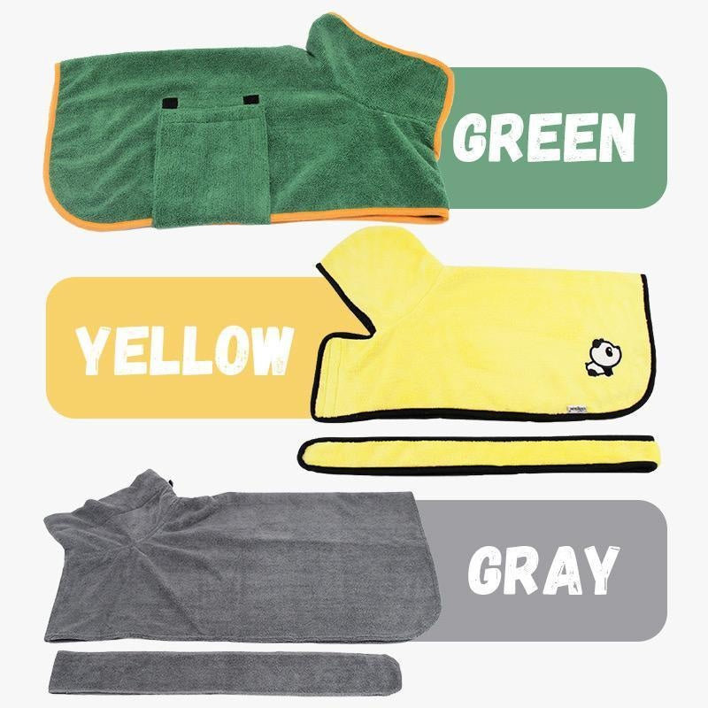 Absorbent Pet Bathrobe With Waist-wrapped Microfiber 048a3c32 4309 4d6d 9579 5c3098ecb1e9