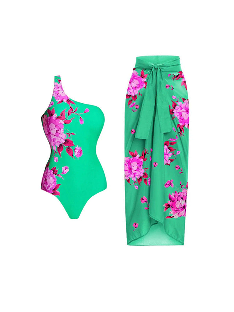 Siamese Conservative Covering Belly Thin Swimsuit French Retro One-piece Bikini 048b187c d57e 44aa 8cb7 f7fa6578c2e9