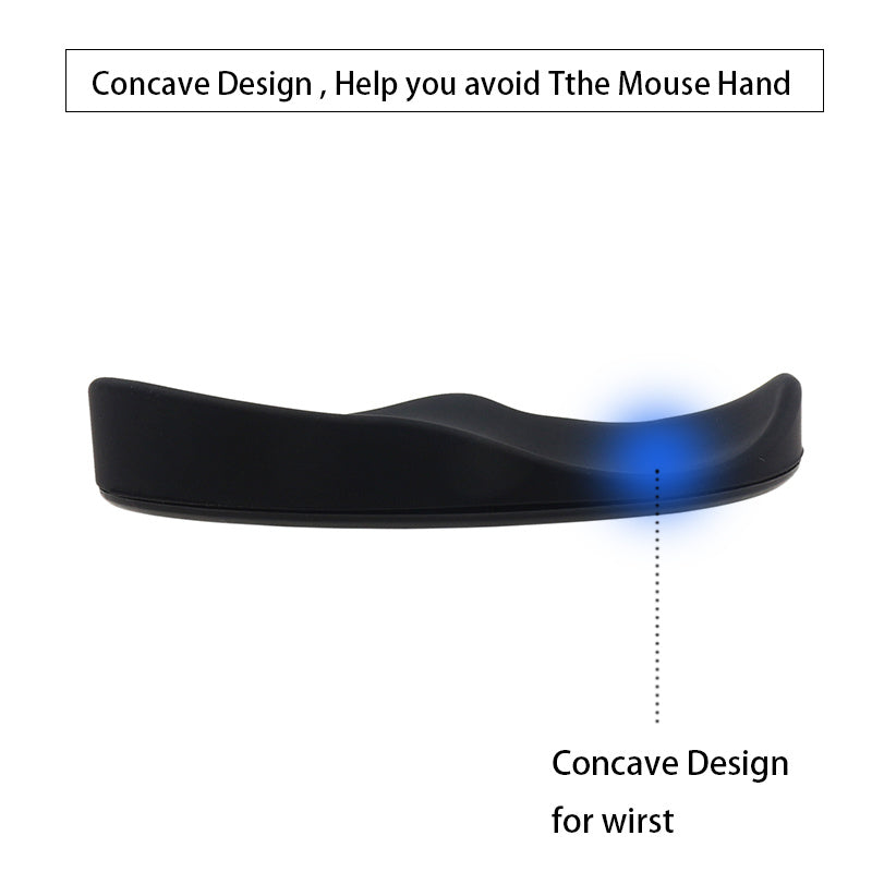 Ergonomic Mouse Wrist Rest Mouse Pads Silicon Gel Non-Slip Streamline Wrist Rest Support Mat Computer Mouse Pad For Office Gaming PC Accessories - 图片 7