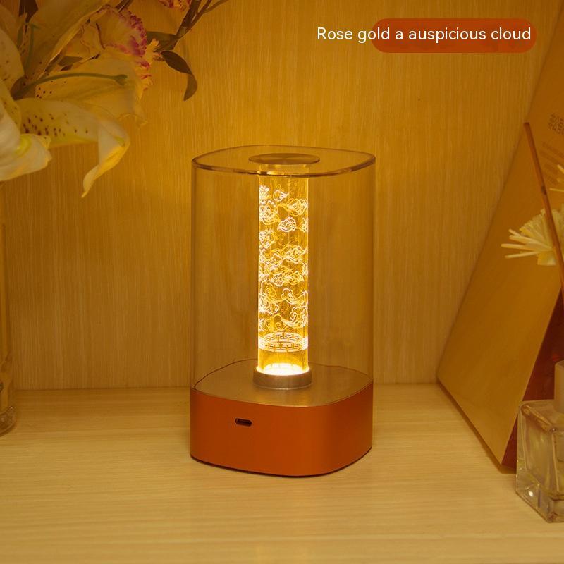 New LED Touch Atmosphere Light USB Charging Eye Protection Bedside Bedroom Lamp Bar Restaurant Garden Decoration Night Light