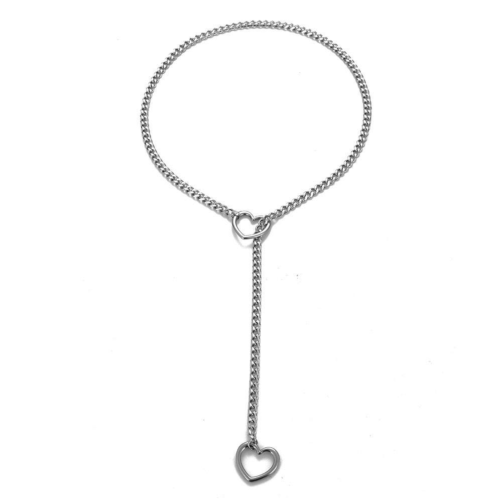 Cuban Adjustable Heart Shaped Necklace 0567c39e b749 4134 8eb2 9957680f1d16