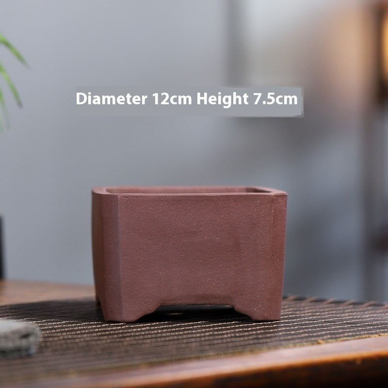 Yixing Purple Sand Small Flower Pot Stoneware Breathable 05ab7840 5874 469a a602 f6227b833826