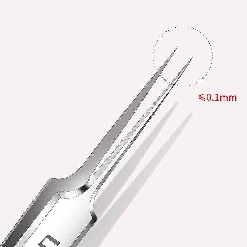 High Precision High Hardness Cell Tweezer Blackhead Removing Tweezers Stainless Steel Splinter Acne Clip No 5 Cell Tweezer 05
