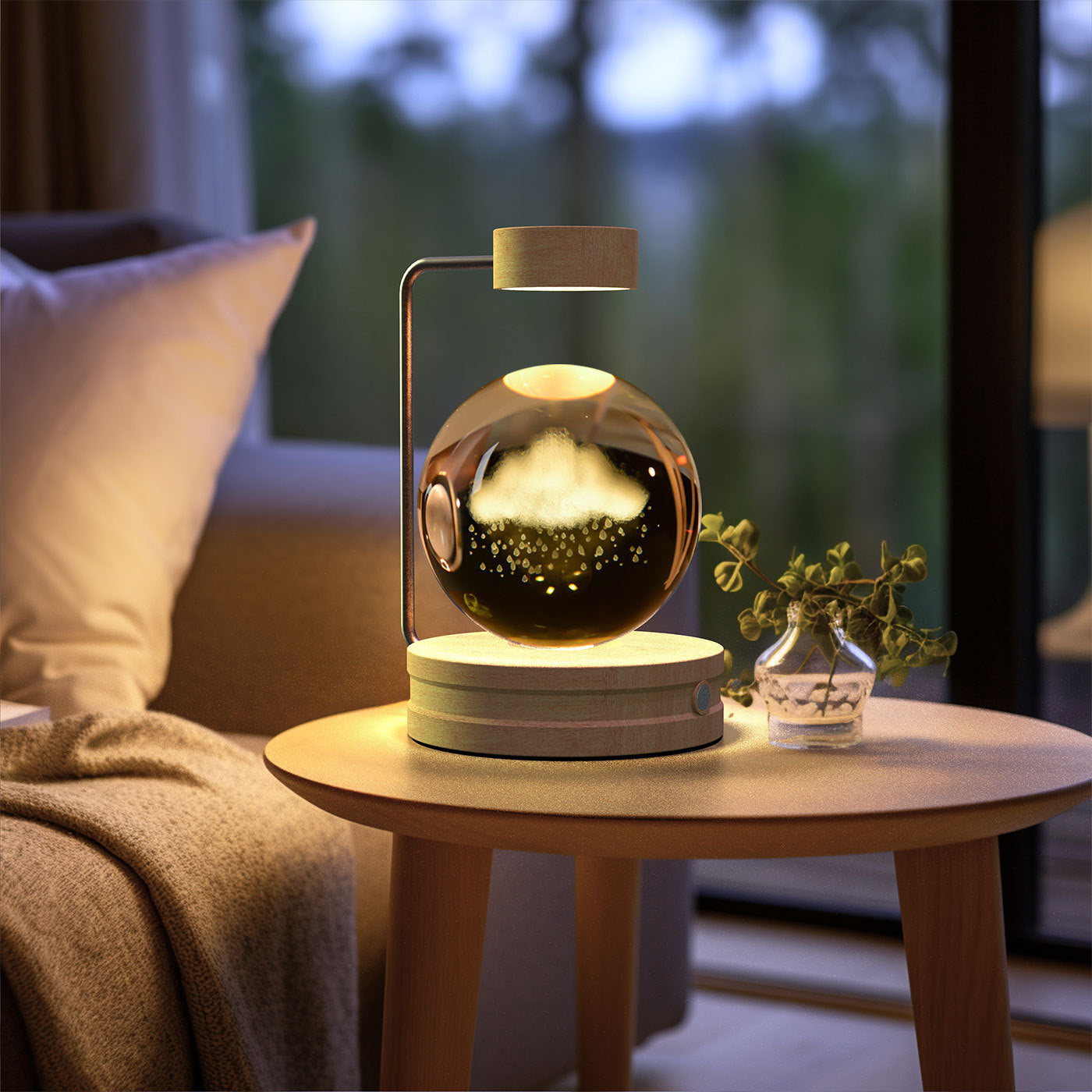 Crystal Ball Cosmic Dinosaur Indoor Night Light USB Power Warm Bedside Light Birthday Gift Night Lamp 0613058c 669a 4ba7 b235