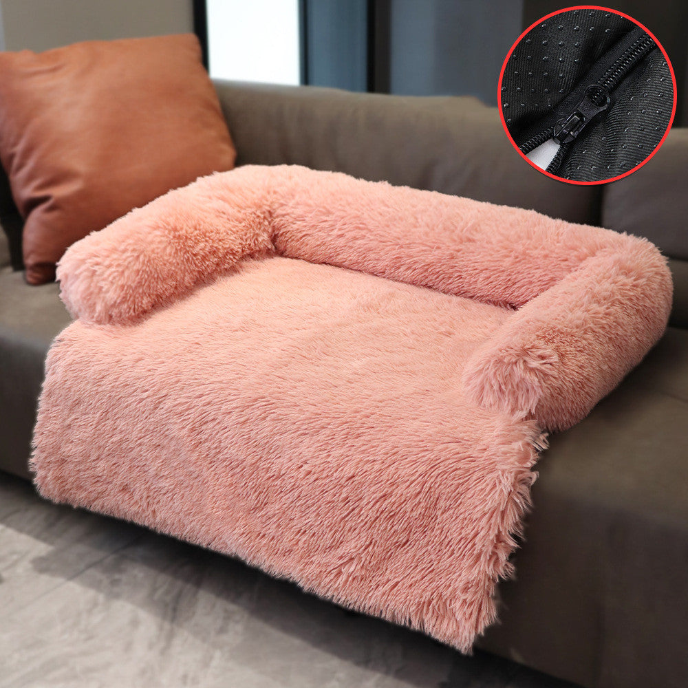 Removable Pet Dog Mat Sofa Dog Bed Soft Pad Blanket Cushion Home Washable Rug Warm Cat Bed Mat For Couches Car Floor Protecto