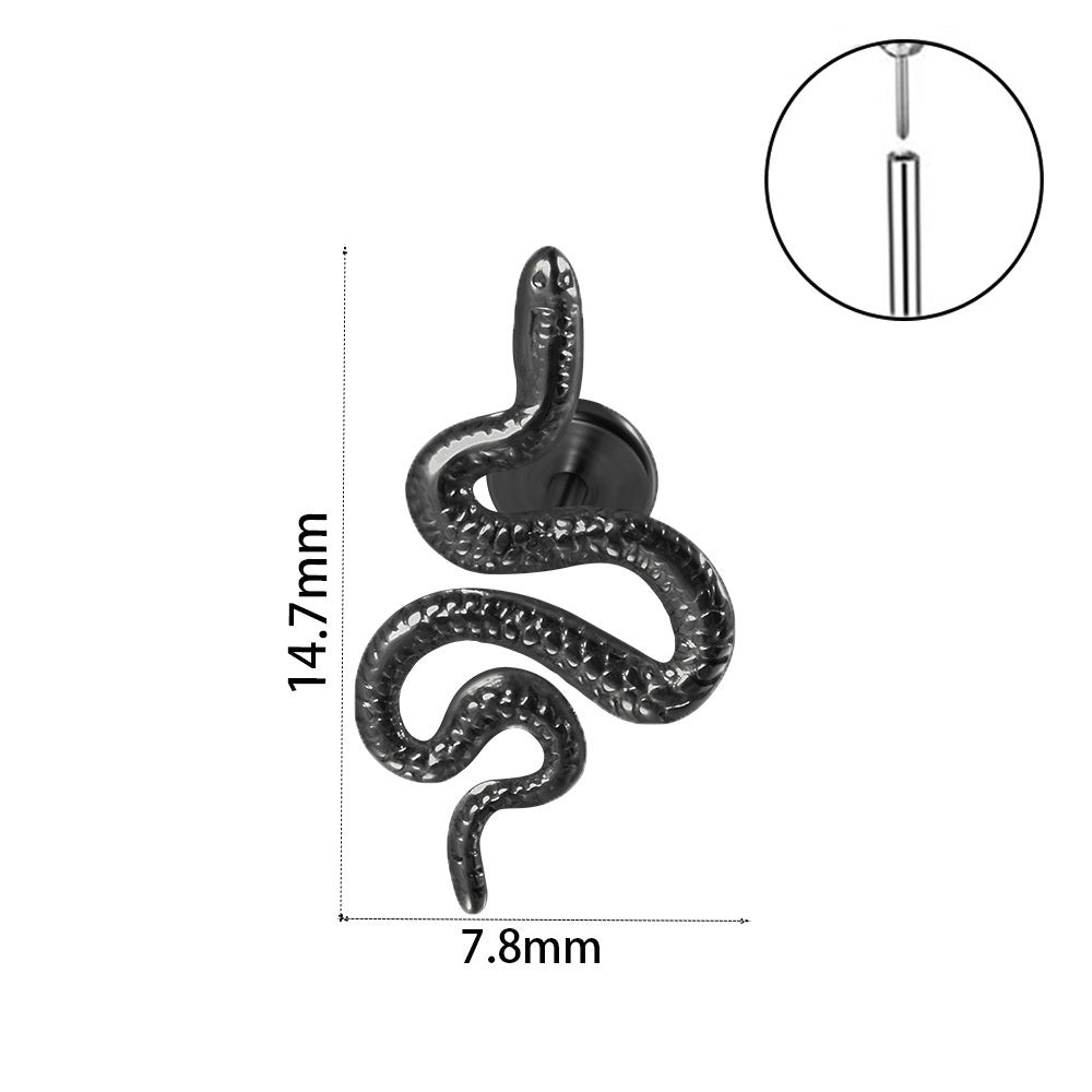 Snake Bat Bee Spider Threadless Pin Earrings 067bd40e d0e6 40a2 aa0e 7a897b2038bd
