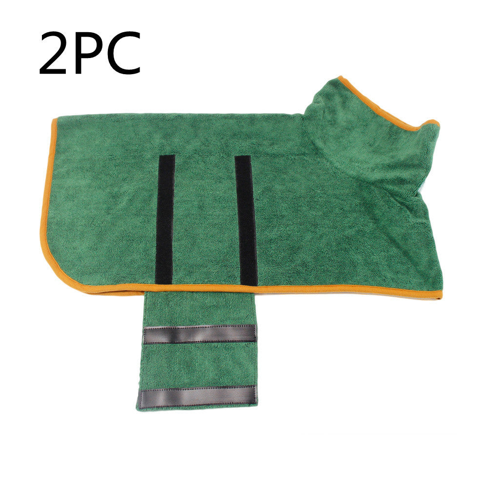Absorbent Pet Bathrobe With Waist-wrapped Microfiber 07411ee8 4cbb 474e b06a e42214135104