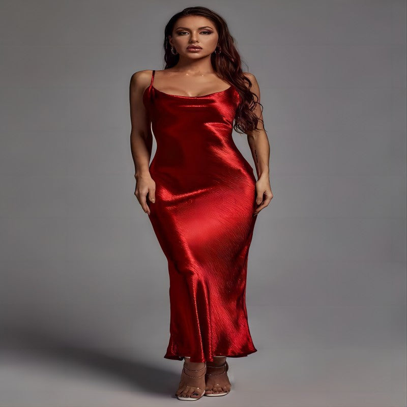 Beauty Clothing Sling Exposed Back Sexy Dress Slim Fit Fashion Long Skirt 07c2275a a072 44ea aaaa 3bdefddd980f