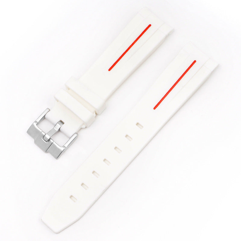 Mercury Arc Rubber Watch Strap Men's And Women's Waterproof 20mm 08c4e4fe e26f 497c bd15 2ea1b52c4470