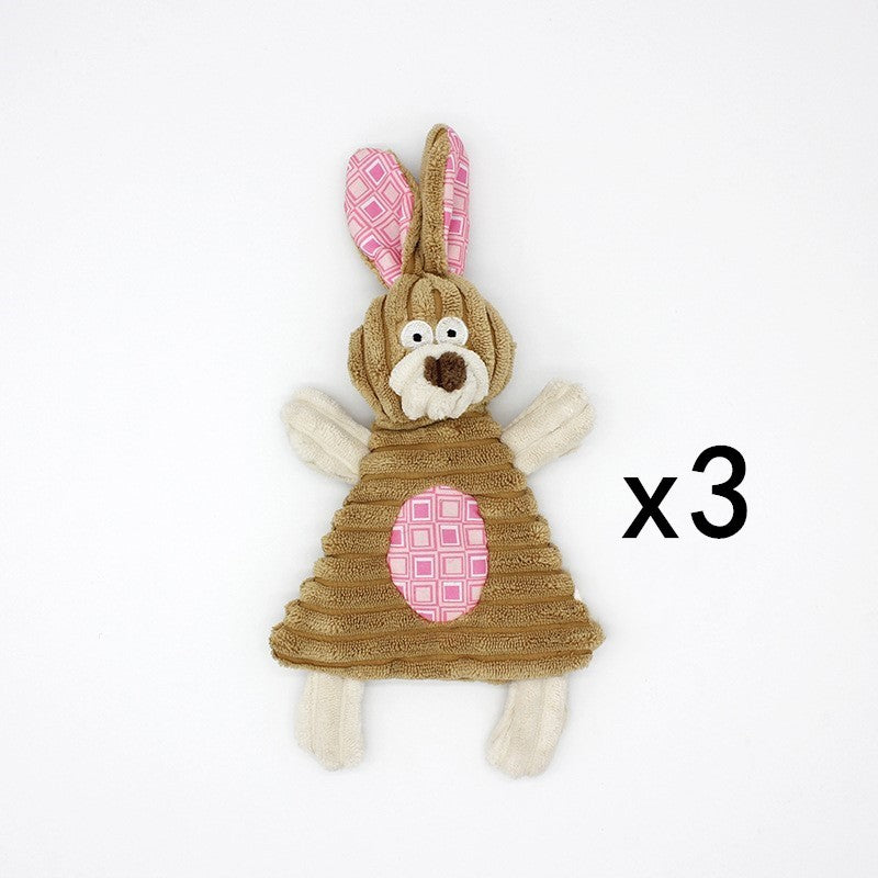 Pet Toy Donkey Shape Corduroy Chew Toy For Dogs Puppy Squeaker Squeaky Plush Bone Molar Dog Toy Pet Training Dog 090de171 cfe