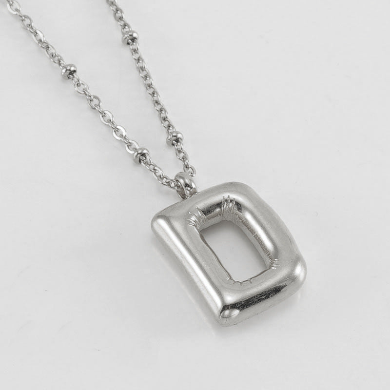 Women's Fashion Bubble Letter Pendant Letter Necklace 0911d37e a329 4c76 8a6a 442bb2f3b754
