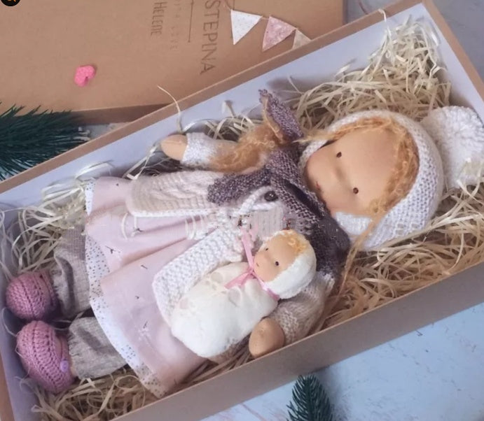 Handmade Plush Doll Golden Curly Girl Finished Product 097e8e03 bc27 417f a209 77ccb7782ae2
