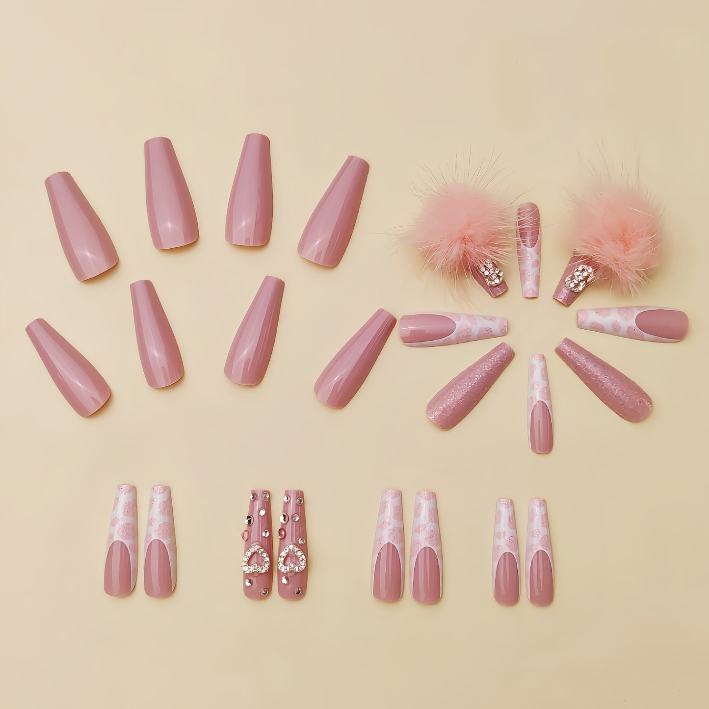 Cotton Candy Ball Diamond Wear Ballet Armor Gentle Girl Fake Nails 0a289df6 d9d0 4bb7 915c eefedfb37c51