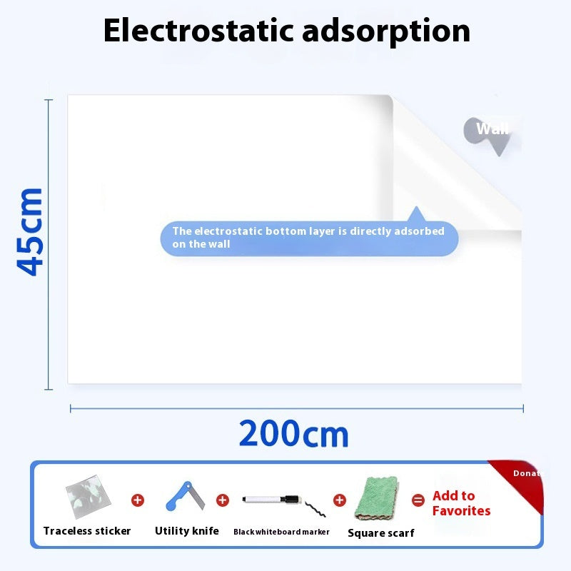 Plastic Electrostatic Adsorption Whiteboard Wall Sticker 0a359ae7 a79d 4639 9721 35701470ff0f trans
