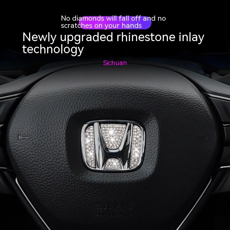 Car Steering Wheel Labeling Diamond Decorative Sticker 0ad7be32 625c 48d0 b821 0690575755da
