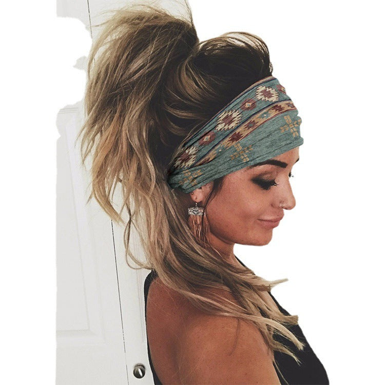 Printing Elastic Hair Band Colorful Geometric Wide-brimmed Sports Headband 0ad8e01c 3ac2 44da a977 47ca5e92186a