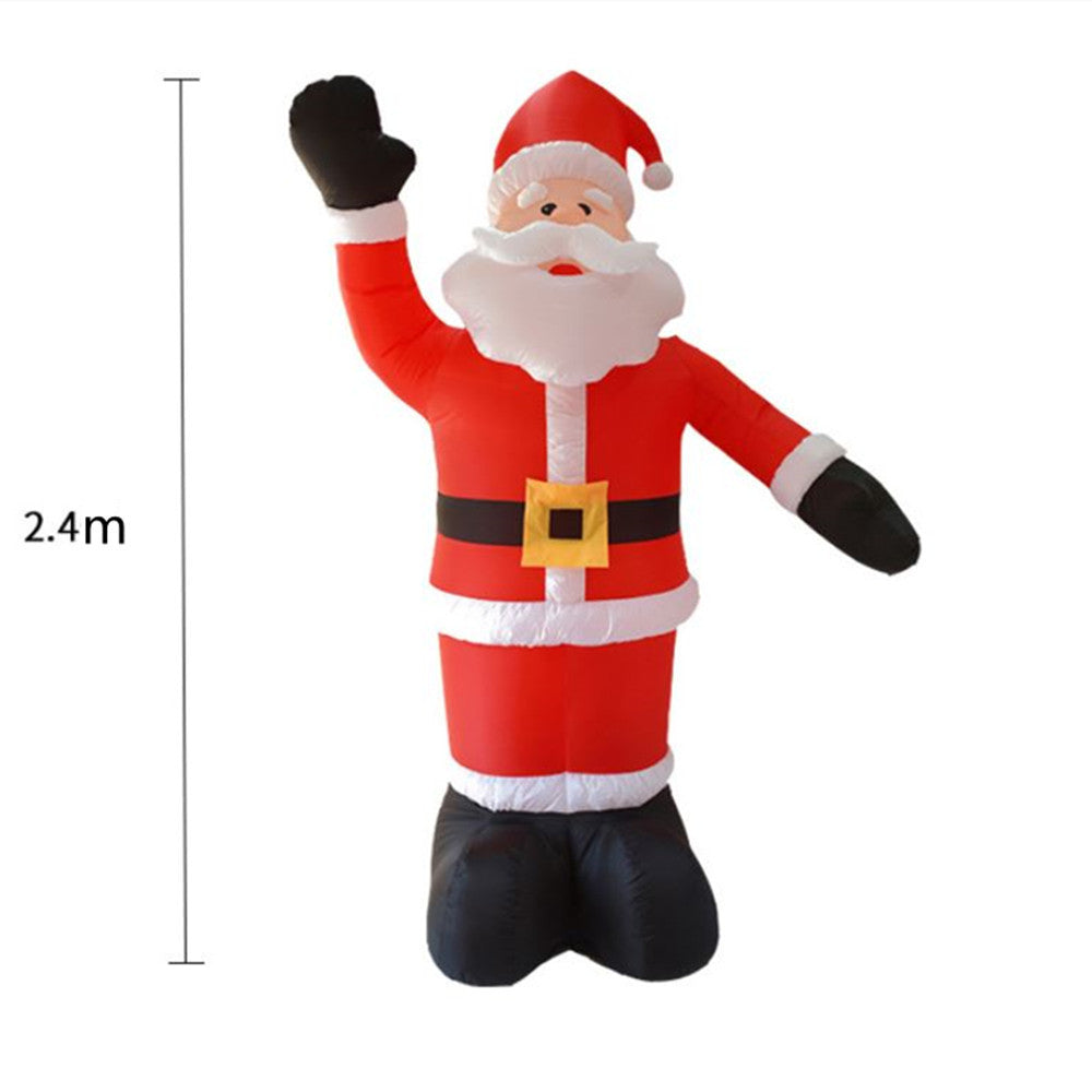 Inflatable Doll Night Light Merry Christmas Outdoor Santa Claus New Year Decoration Garden Soldier Toys Arrangement Props 0ae