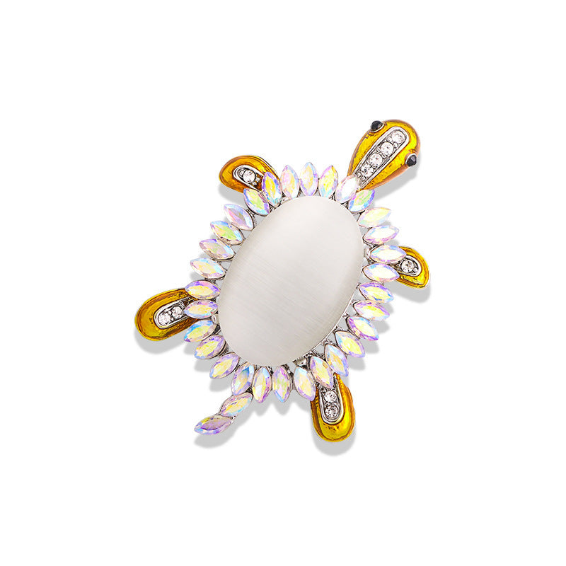 Rhinestone Turtle Brooch Multi-color Pendant Dual-use Diamond-embedded Clothing Accessories 0b300877 7845 4d02 a618 179b25a6e