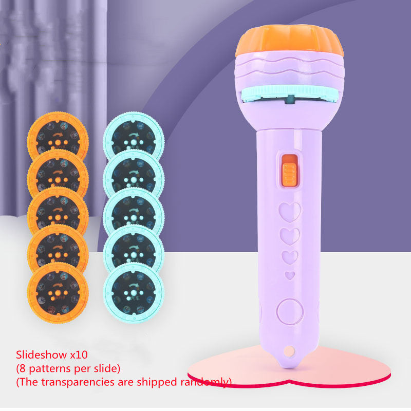 Cartoon Projection Flashlight 80 Patterns Creative Children Flashlight Toy Projector Baby Toys Bedtime Story Book 0b690e8a 32
