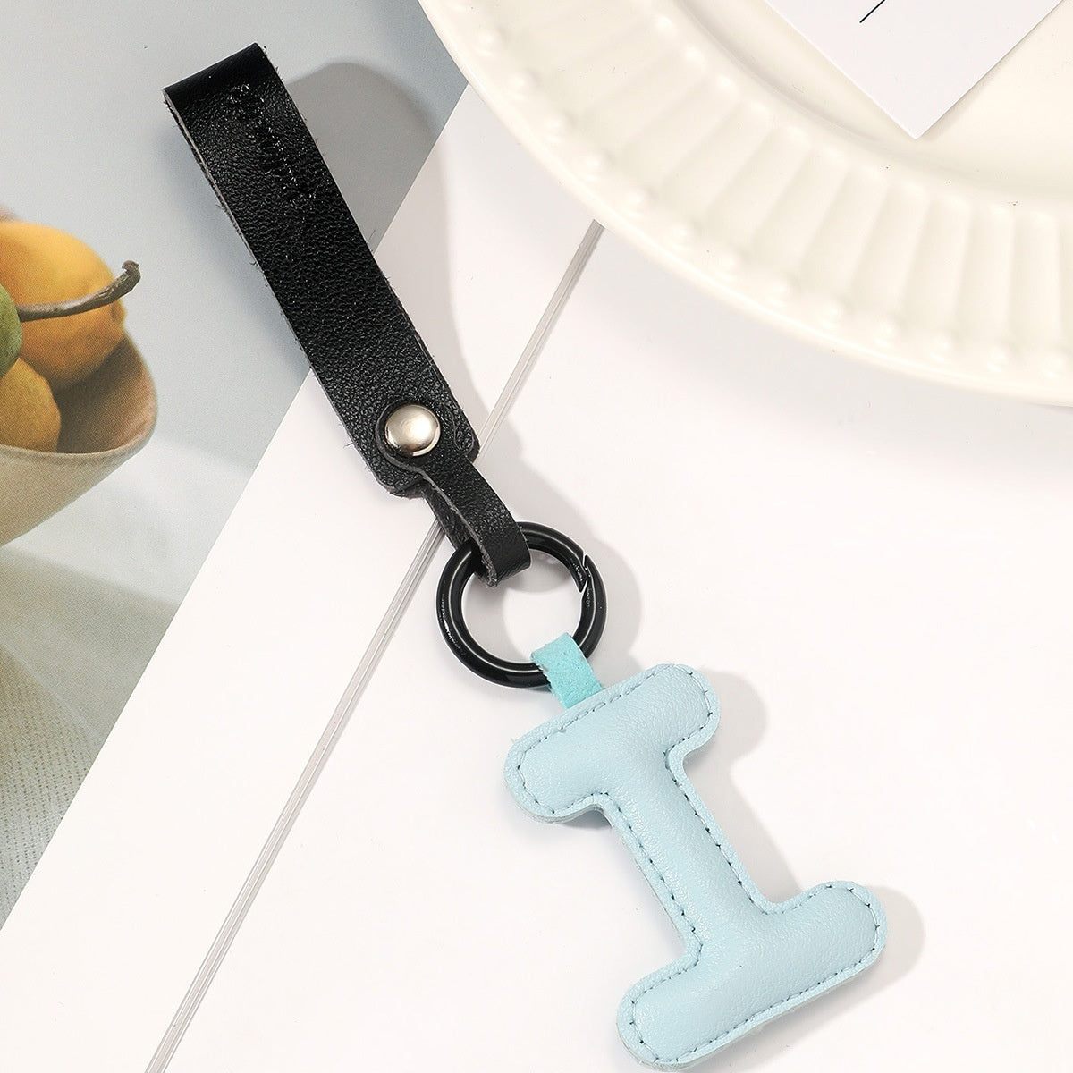 Fashion All-Match 26 Full Letter Leather Key Chain Pendant 0bd2ac9b 8620 48f0 b85c 3f0260e17575