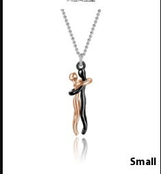 Hot Sale Affectionate Hug Necklace Couples Anniversary Valentine's Day Gift Fashion Punk Street Style Pendant Necklace 0c0f4