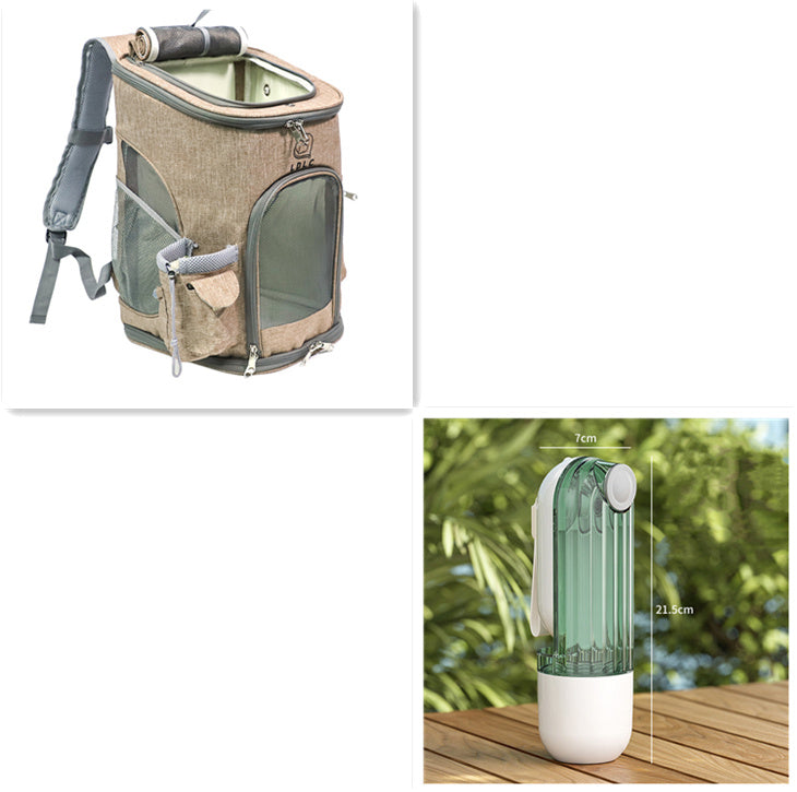 2 In 1 Pet Water Cup Segment Design Green Dog Walking Portable Drinking Cup Dog Feeding Supplies Pet Supplies Dog Walking Water Feeder Pets Products - HD Wireless Product #11