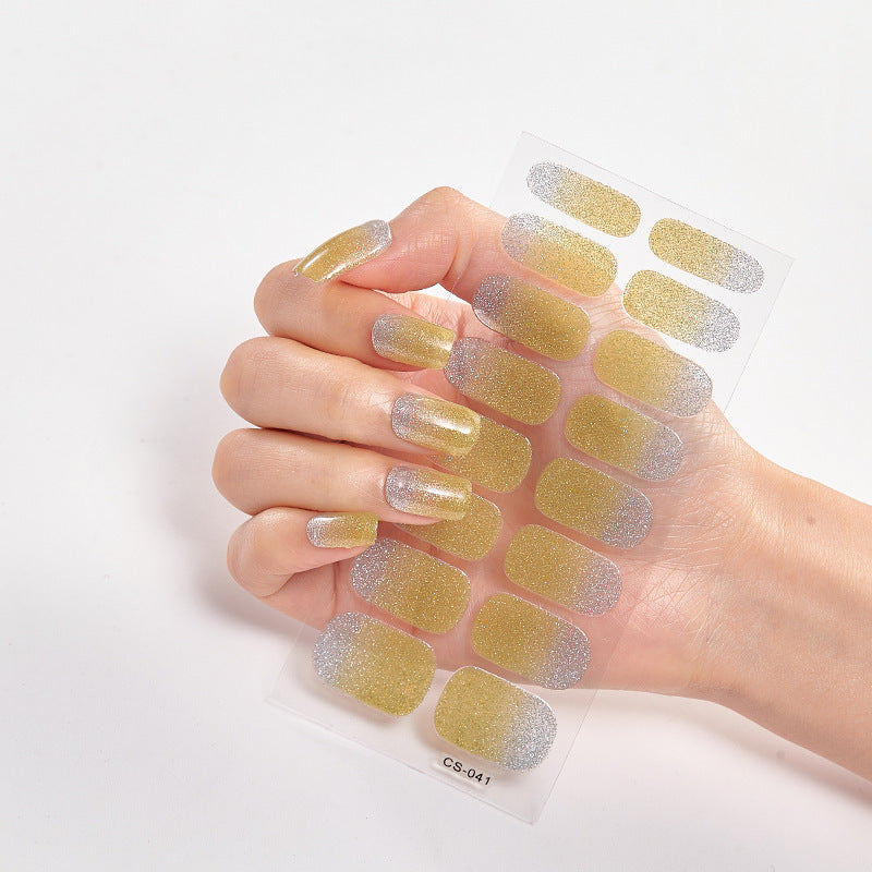 16 Small Stickers Gradient Glitter Nail Stickers - HD Wireless Product #14