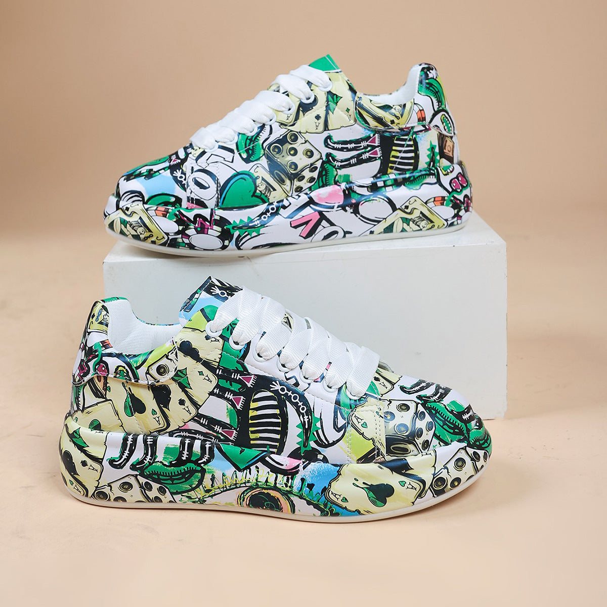 Hand-painted Shoes Women's Platform Casual Shoes Painted Sports 0c8633db 7f04 409d ba4e 5b710ec4f13f