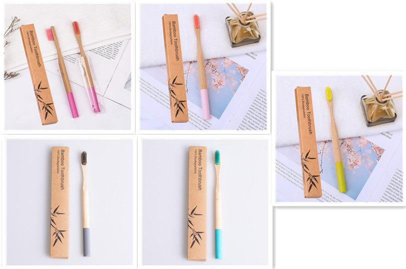 Natural bamboo handle round bamboo toothbrush 0d4998ee 78ff 4bac bec5 c5e9f184fe15