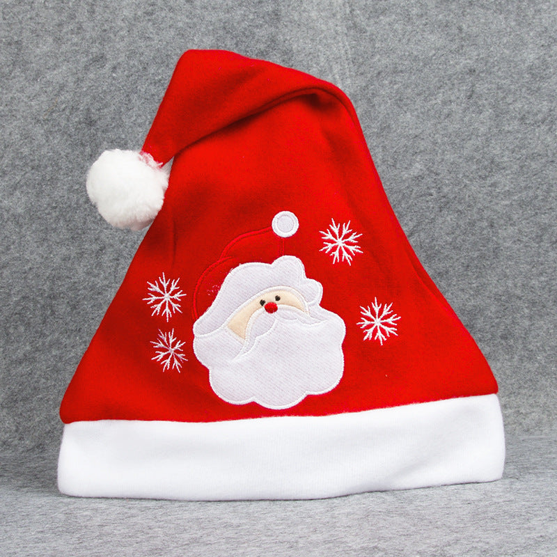 Cartoon Christmas Hat With Elk Santa Claus Embroidery Design Holiday Party Decoration Fuzzy Hat 0d971820 71e0 43d9 8916 165c1
