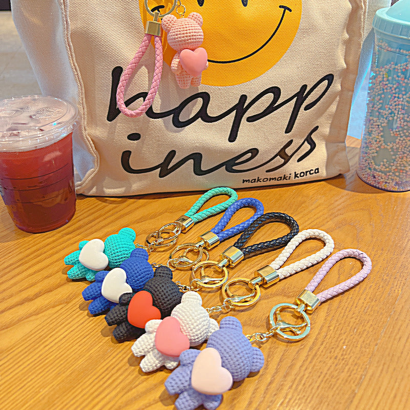 Cartoon Love Heart Little Bear Doll Keychain Internet Celebrity Cute Pendant 0df3e7f4 79bc 46ce a53a 9d5c3ca48346