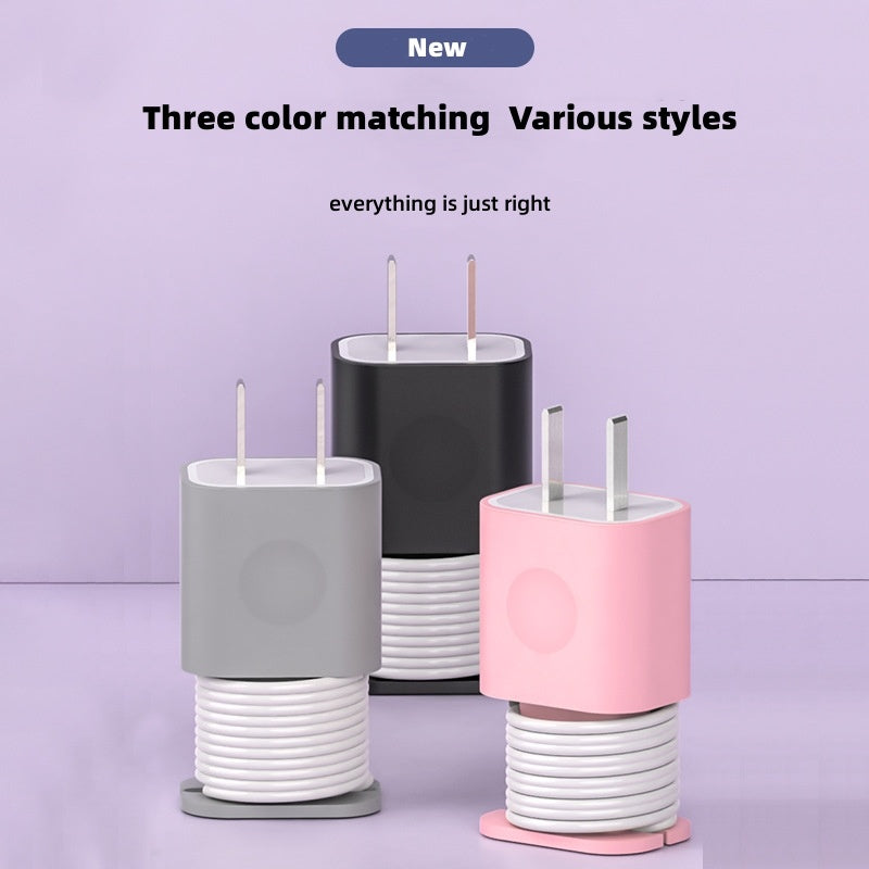 Data Cable Organizer Power Adapter Protective Case Cover For Apple 18w 20w USB-C Fast Charger Silicone Case 0ed6bc13 f057 475