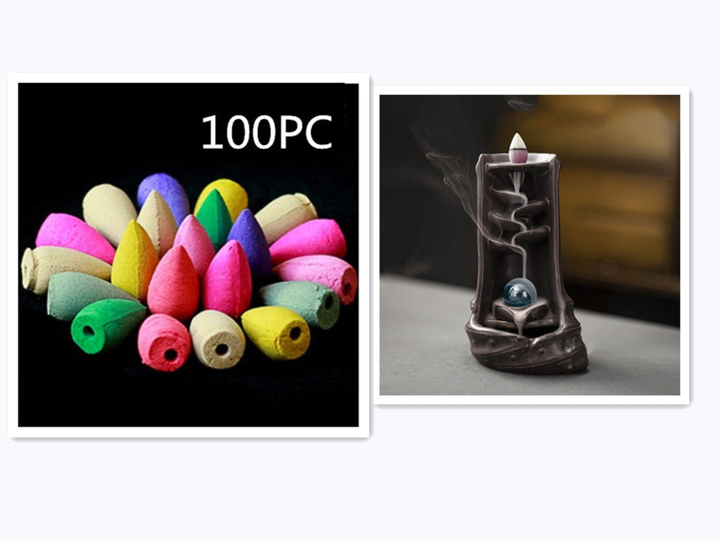 Multi-layers Ceramic Back flow Incense Burner 0edfb5d7 2b85 4282 b25d 4f218072584c