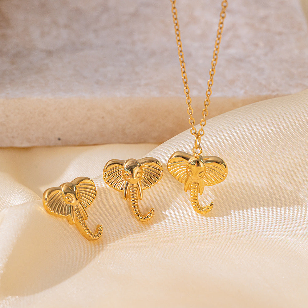Stainless Steel Necklace Earrings Women's Jewelry Suit 0efd6be8 9e64 41d9 8706 fe494c64f1c5