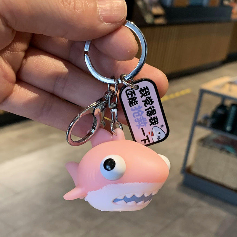 Cartoon Eye-popping Shark Keychain Bag Ornament 0f071dee d0c9 4a08 ae18 3a797608e3d4