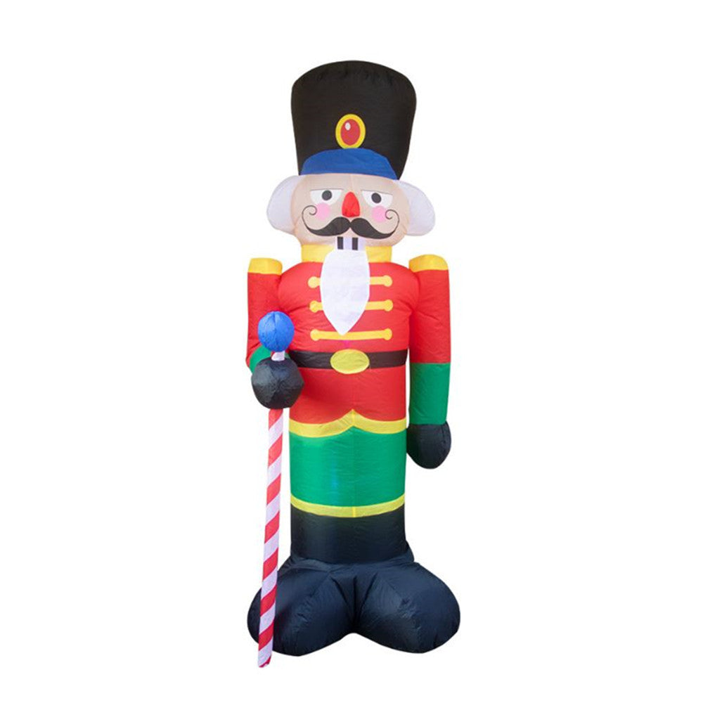 Inflatable Doll Night Light Merry Christmas Outdoor Santa Claus New Year Decoration Garden Soldier Toys Arrangement Props 0f0
