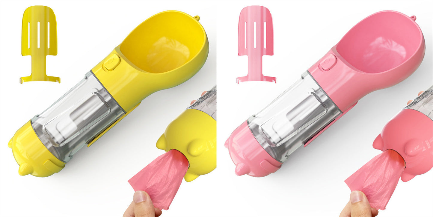 Pet Water Bottle Feeder Bowl Garbage Bag Storage Portable Pet Outdoor Travel 3 In 1 Dog Water Bottle 0f2584ef f4e3 470f 9e36